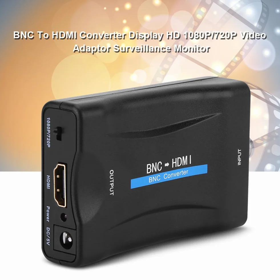 FOSA Moniteur de Surveillance HD 1080P BNC vers HDMI Convertisseur