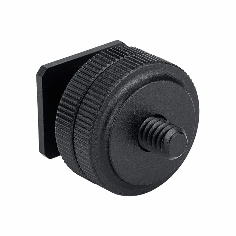 JJC Adaptateur griffe pour appareil photo pour vis mâle/femelle 1/4"-20, appareil à visser léger, micro flash trépied pour SmallRig Magic Arm 1498 1497
