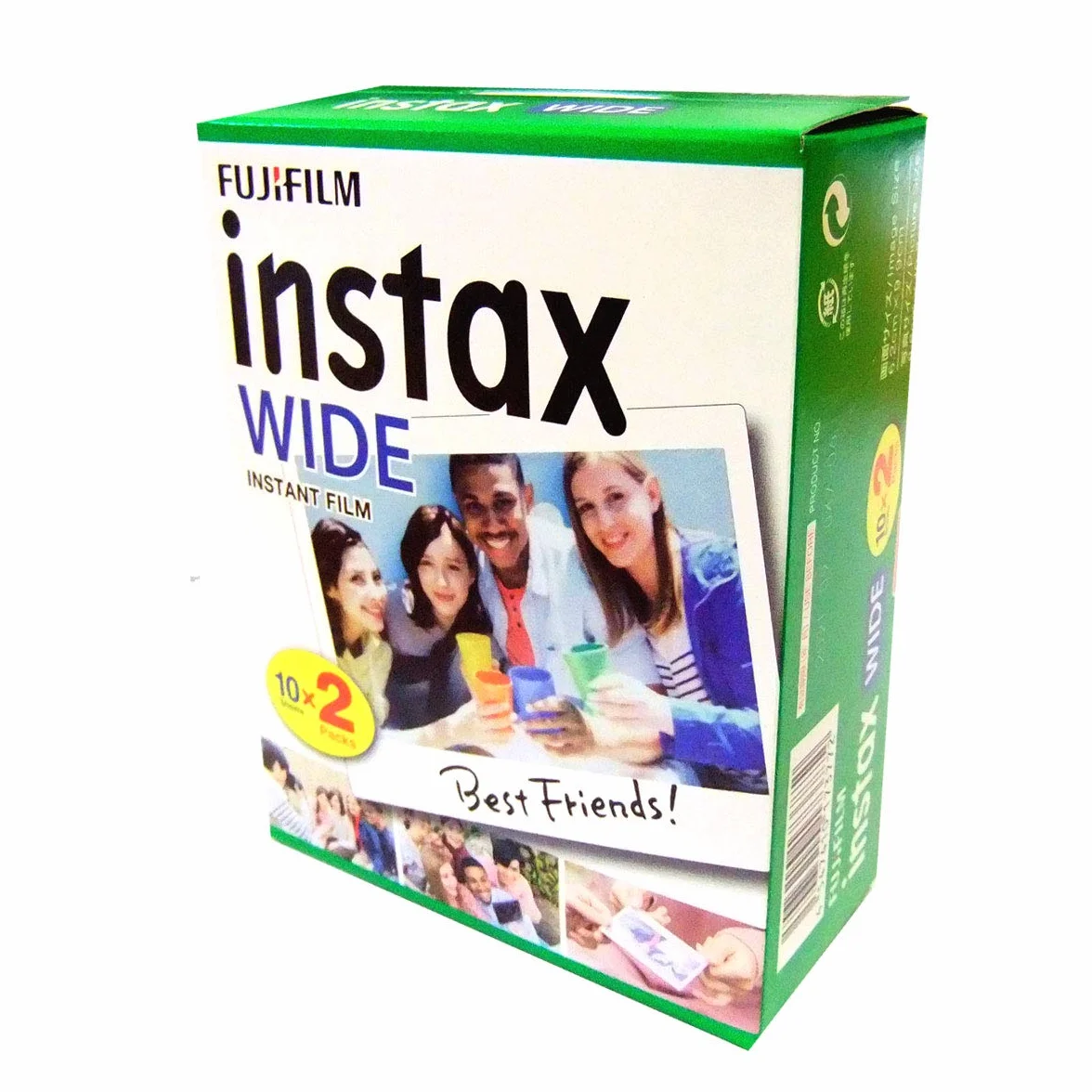 Fujifilm Instax Wide – Lot de 5 boîtes de 20 pellicules (100 photos format large) pour appareil photo instantané Fuji Instax 210 200 100 300