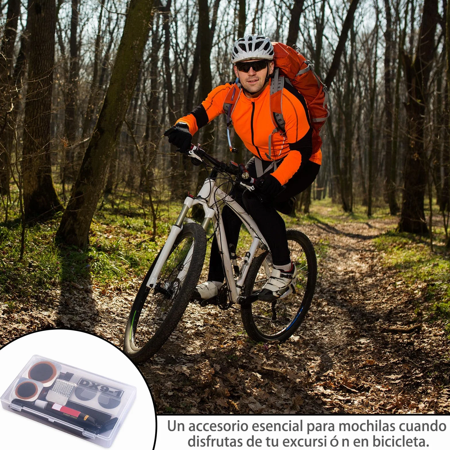Kit de Réparation Pneus Vélo 24 Rustines Vulcanisation pour Chambre à Air VTT Moto Route