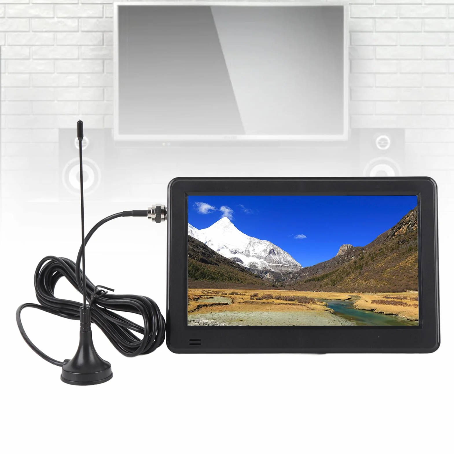Téléviseur numérique portable de 6 pouces, écran vibrant, signal amélioré, adapté à l'extérieur