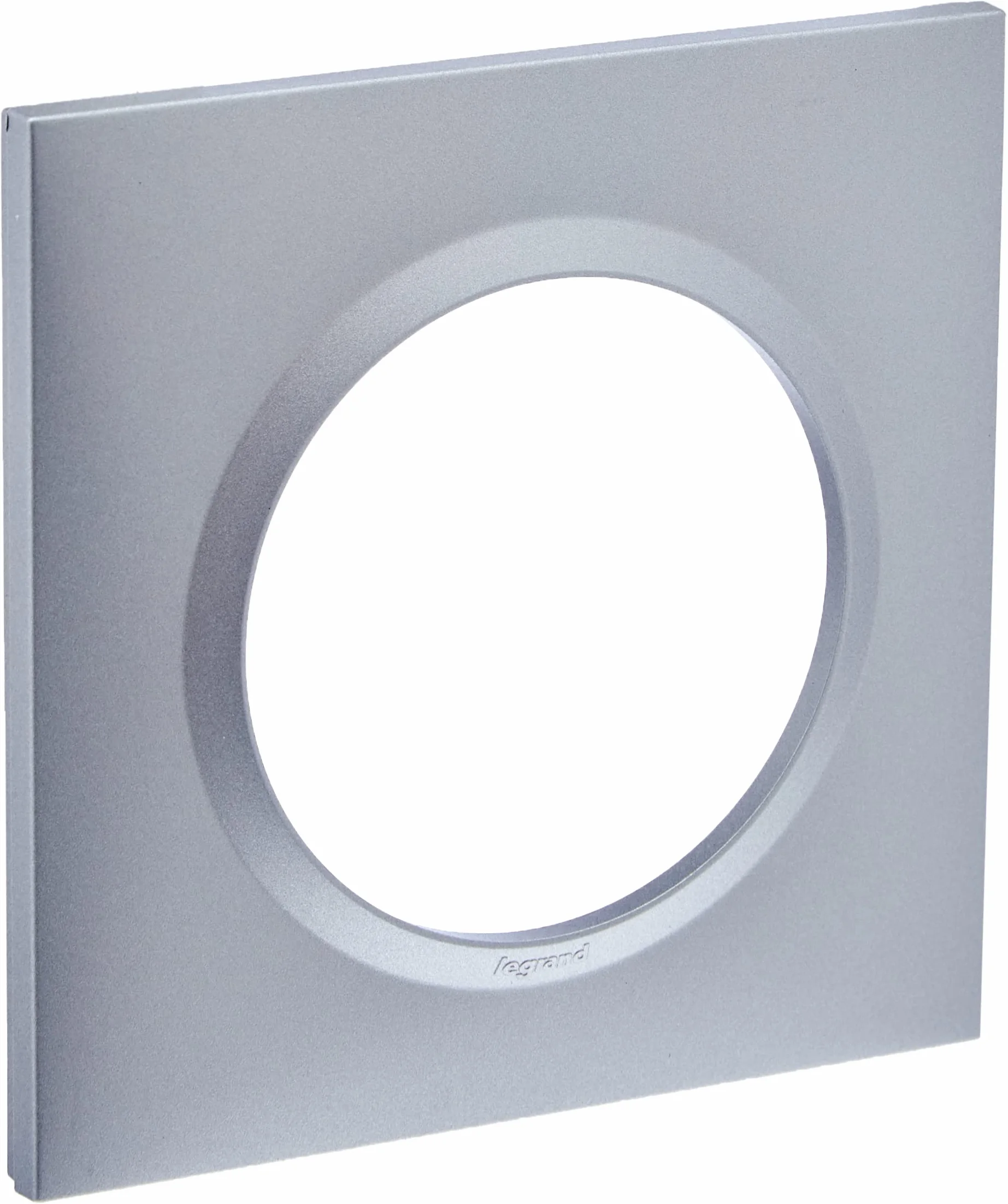 Plaque dooxie Carrée LEGRAND 1 Poste Aluminium Mat