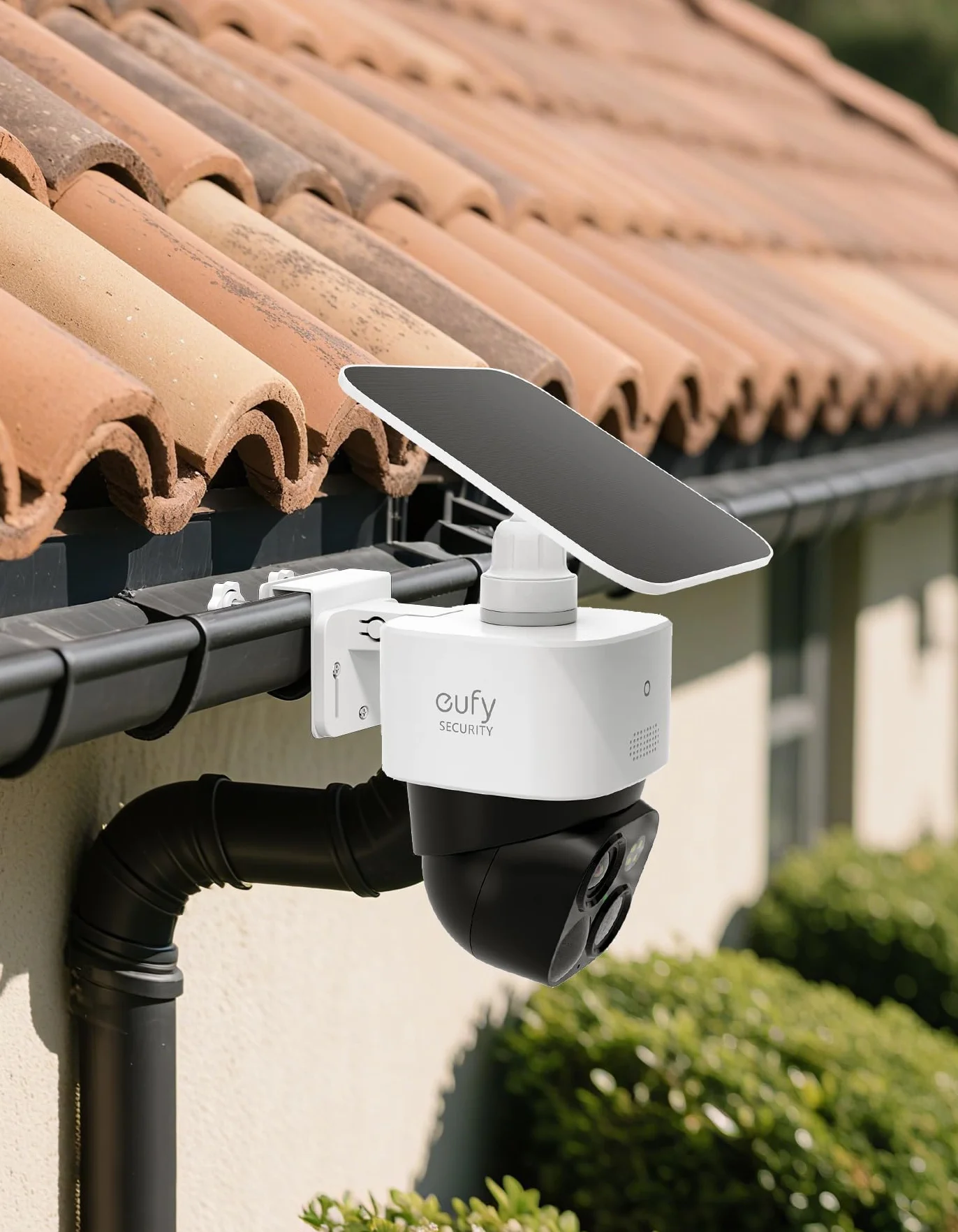 Support pour caméra de sécurité Eufy SoloCam S340/SoloCam E30/E42, support de caméra de sécurité solaire, vis anti-rouille, pas de perçage, compatible avec les caméras dôme IP PTZ extérieures