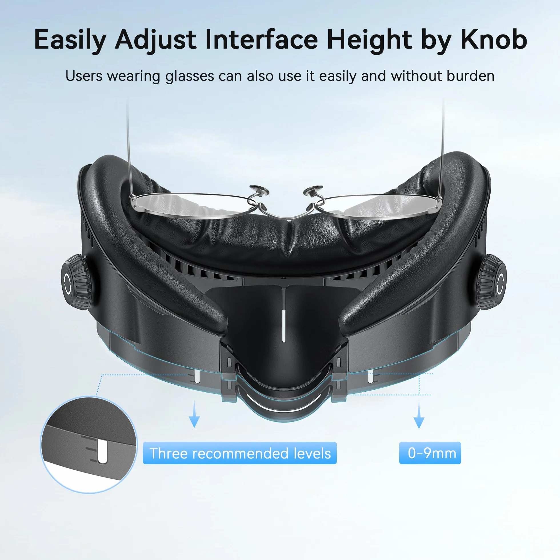 AMVR FC4M Kit d'interface faciale magnétique pour Meta Quest 3