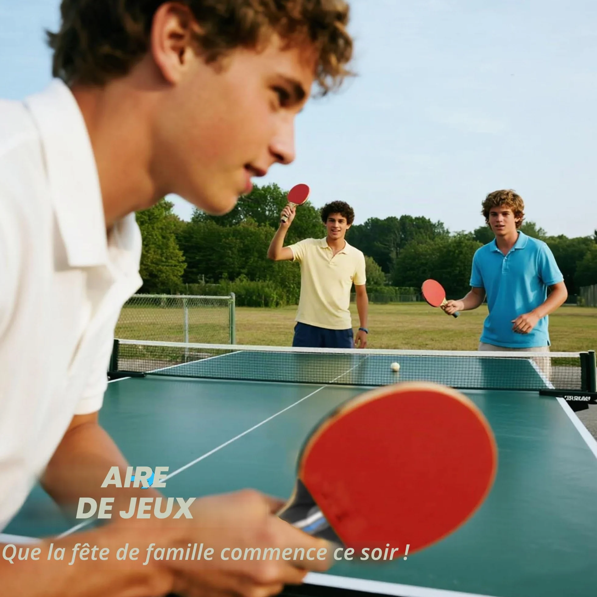 Raquette de Ping-Pong, 2 Raquettes + 3 Balles + 1 Sac