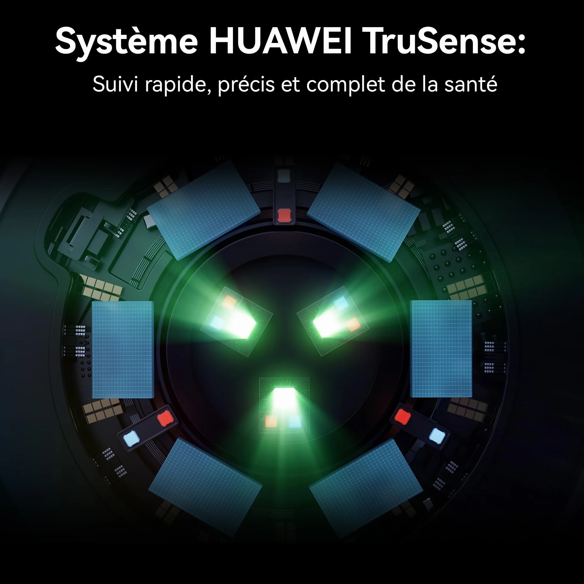 HUAWEI Watch GT 5 46mm Montre Connectée Noir, Suivi Santé, Autonomie 14 Jours iOS Android