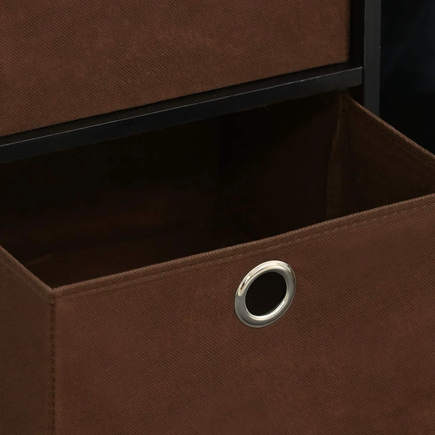 Furinno Basic Rangement de Bibliothèque 3x2 avec Bacs, Engineered Wood, Expresso, one size