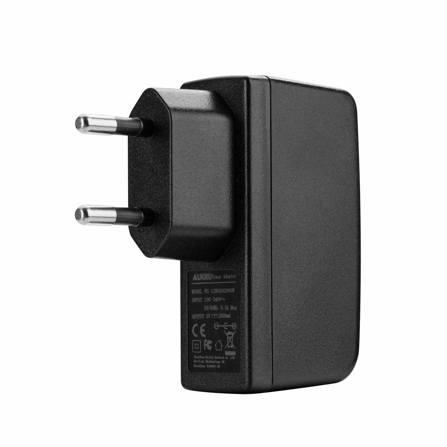 8 en 1 Chargeur USB 5V2A Universel Adaptateur Secteur avec 8 Embouts Connecteur à d'écoupage pour différents appareils -Noir