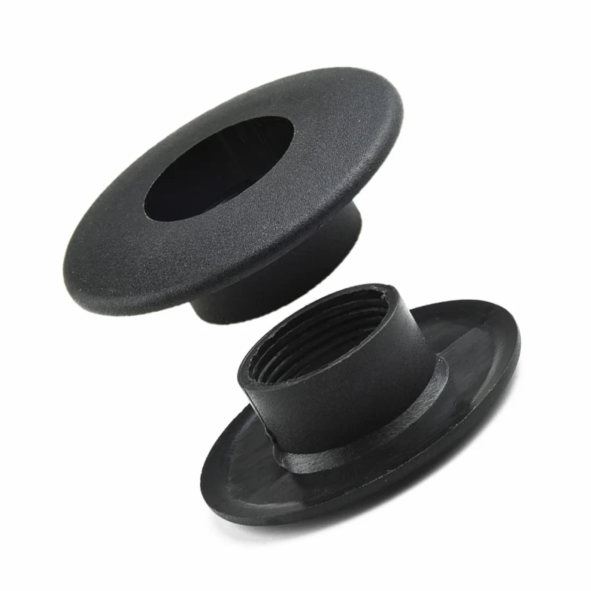 DAZZLEEX Roulement de baby-foot 16 mm, Palier à bille Noir, Plastique, Lot de 10