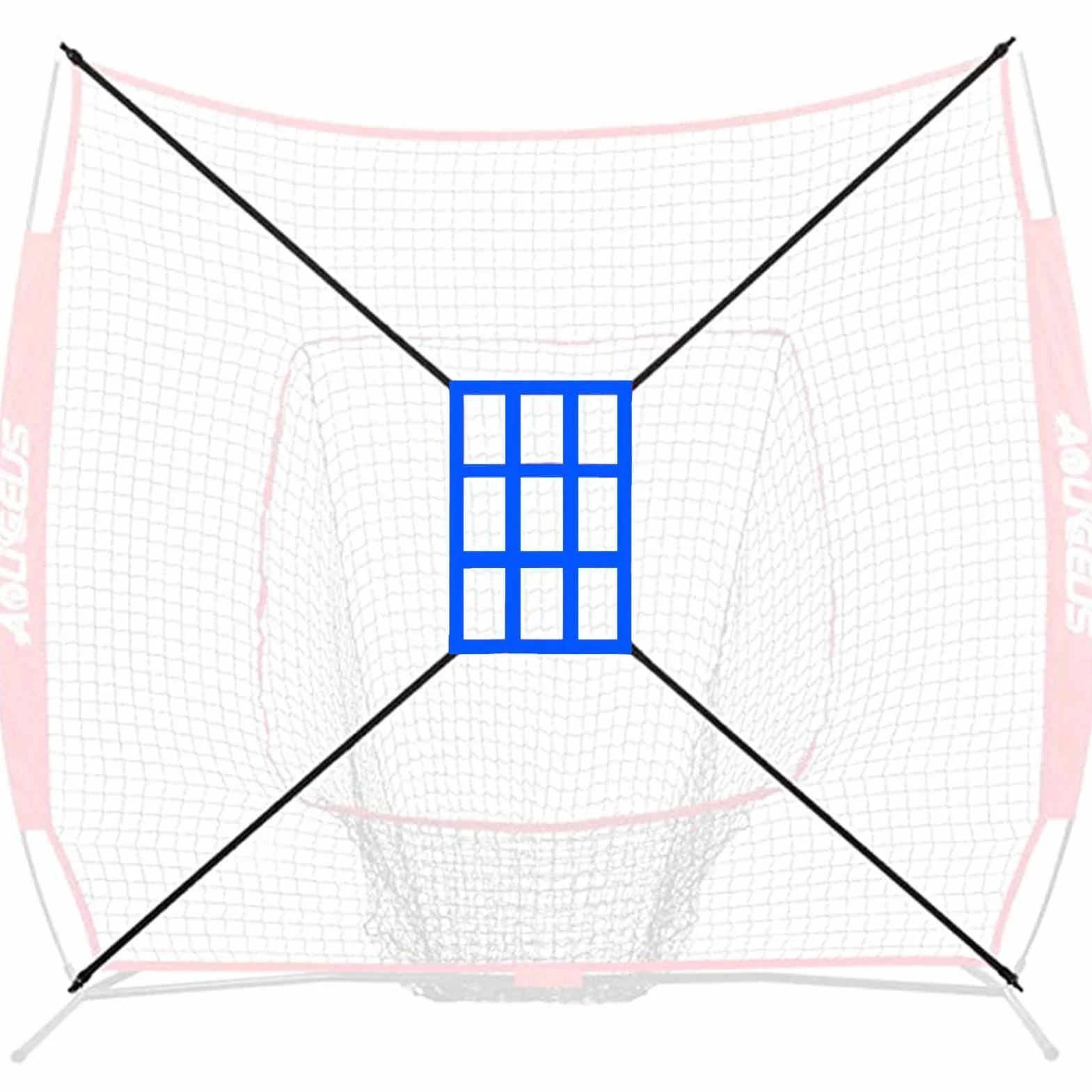 Cible de Zone de Frappe de Baseball Réglable pour Pratique, Filet d'Entraînement de Précision Lancer et Frapper