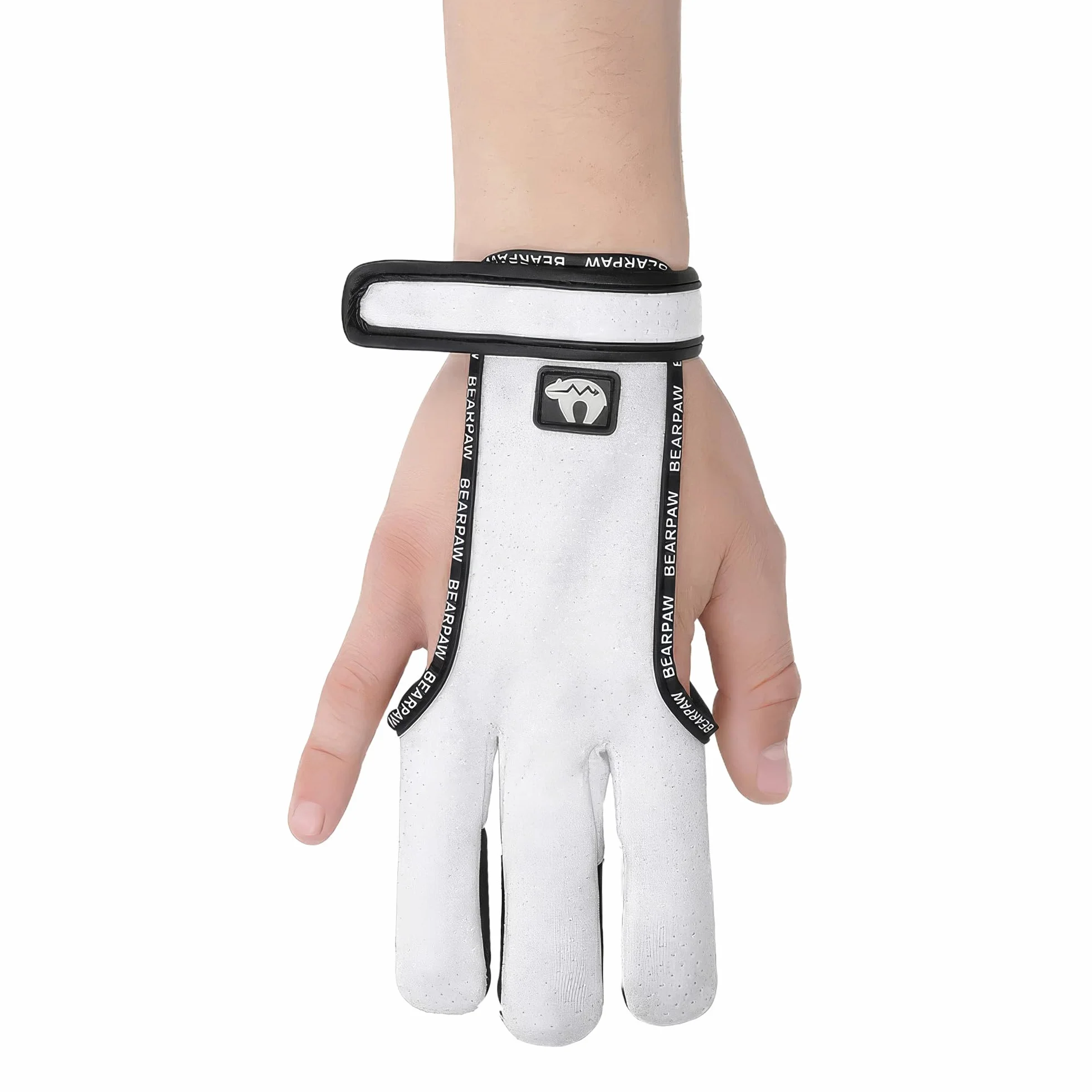 BEARPAW PRODUCTS Gant de tir Dynamic en cuir confort évacuation précise Protection des doigts pour arc long courbe Entraînement traditionnel