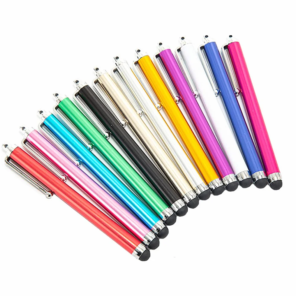 Stylet Stylo Capacitif Universel 12 Pièces pour Tablettes et Téléphones