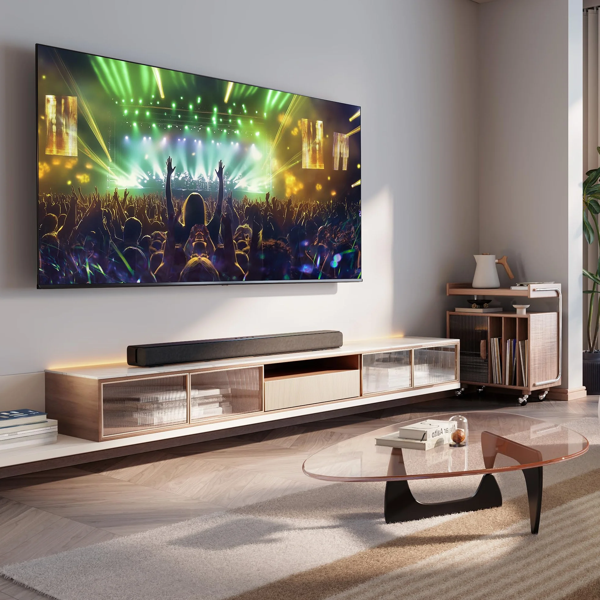 Hisense HS1000 Barre de Son 2.0 CH 120W Dolby Audio DTS Virtual:X Bluetooth 5.3 HDMI Arc Noir