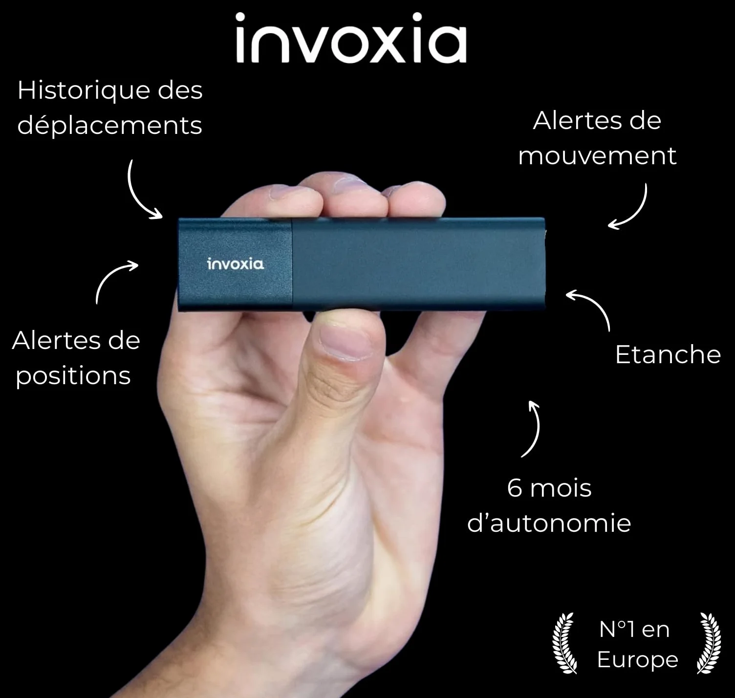 Invoxia Tracker GPS Classic Édition 2026 | Étanche, USB-C, précision GPS améliorée, abonnement 1 an inclus, alertes antivol
