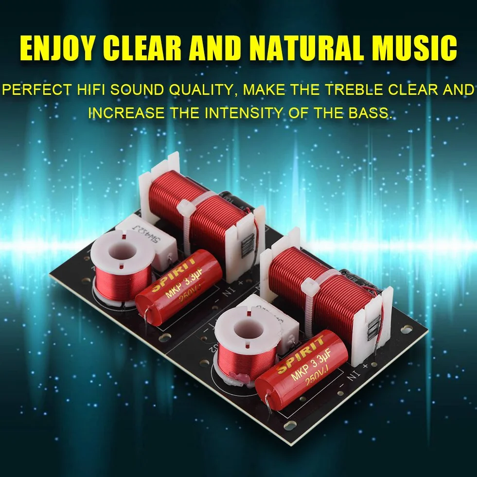 Président Fréquence Diviseur Conseil 2 Voies Aigus/Basse Hi-FI Audio Filtre DIY Module