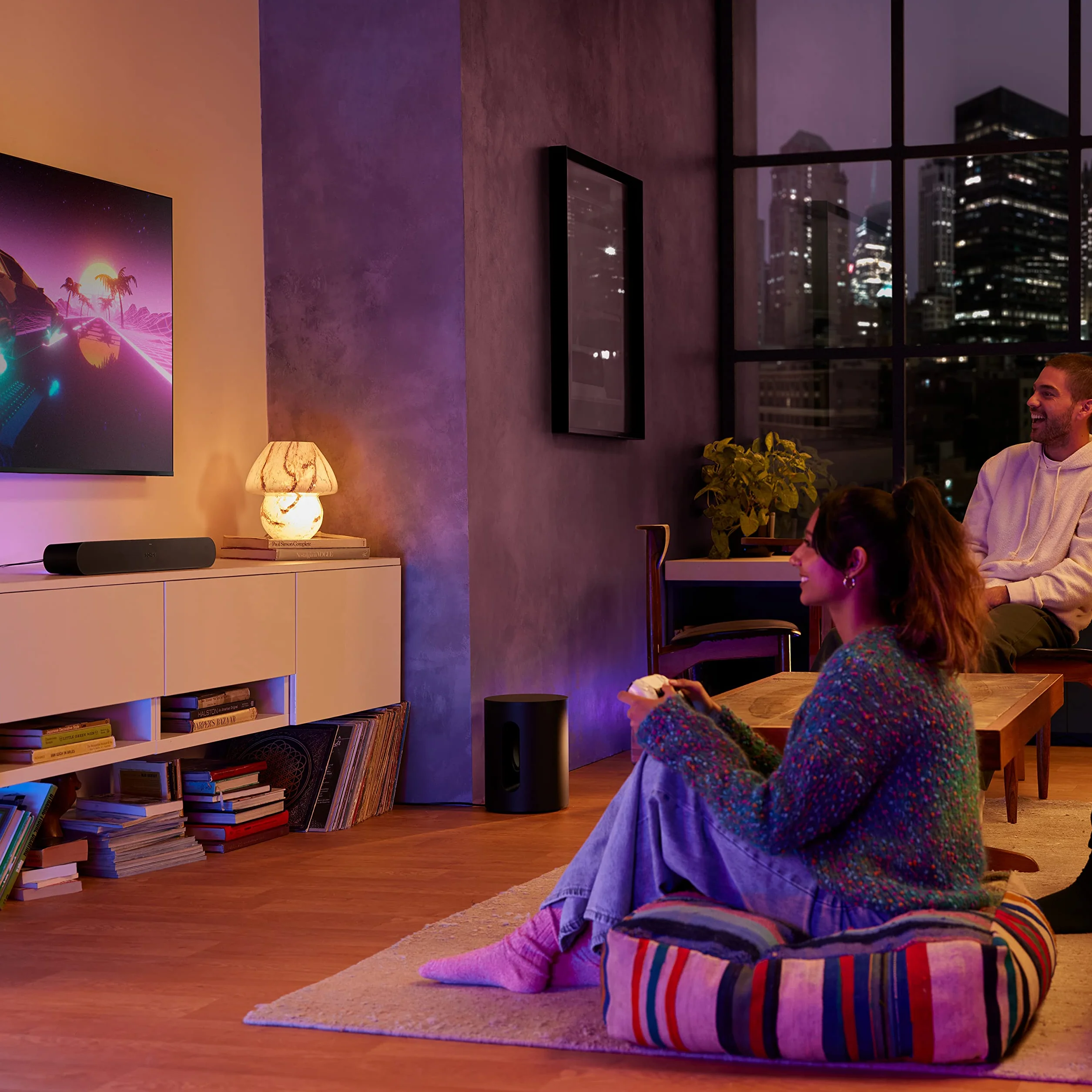 Sonos Sub Mini Caisson de Basses sans Fil Compact Noir