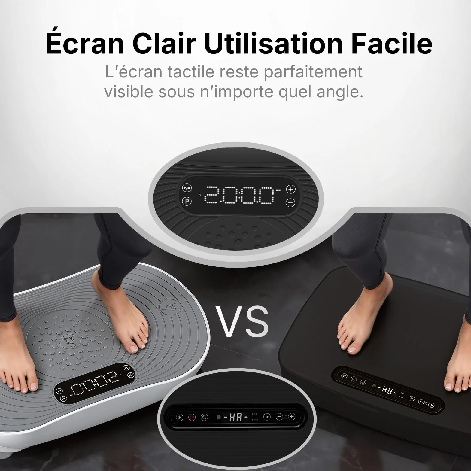 MERACH Plateforme Vibrante avec 99 Niveaux de Vitesse, Haut-Parleur Bluetooth Intégré, Écran Tactile LED