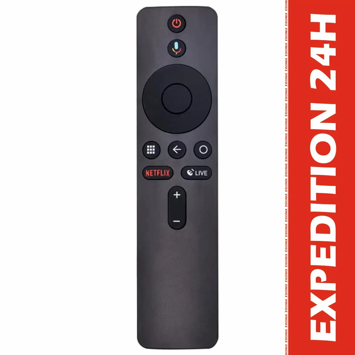 Remplacement de la télécommande ZISONIX pour Mi Box S(Veuillez Confirmer si Votre Appareil Prend en Charge la Fonction de télécommande vocale Bluetooth) XMRM-006