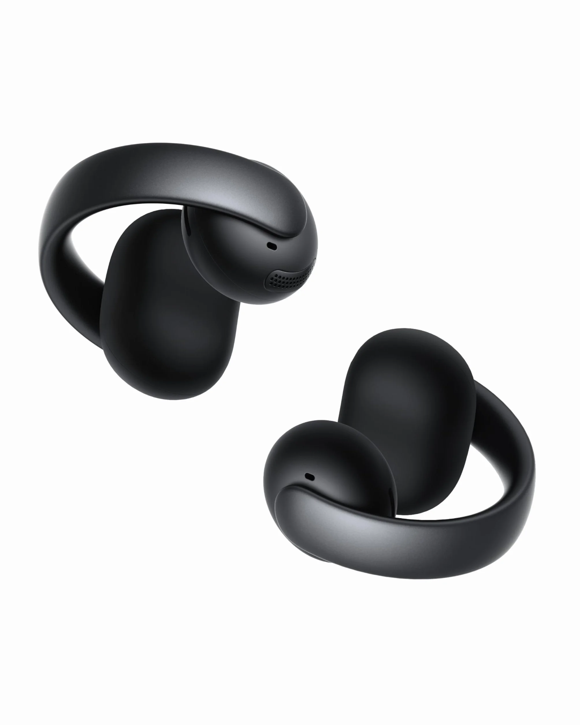 soundcore AeroClip by Anker, écouteurs Oreilles Libres à Clip, Confort adaptatif, appels clairs avec 4 micros et IA, Stables, Haut-parleurs de 12 mm, Design en Anneau Ouvert