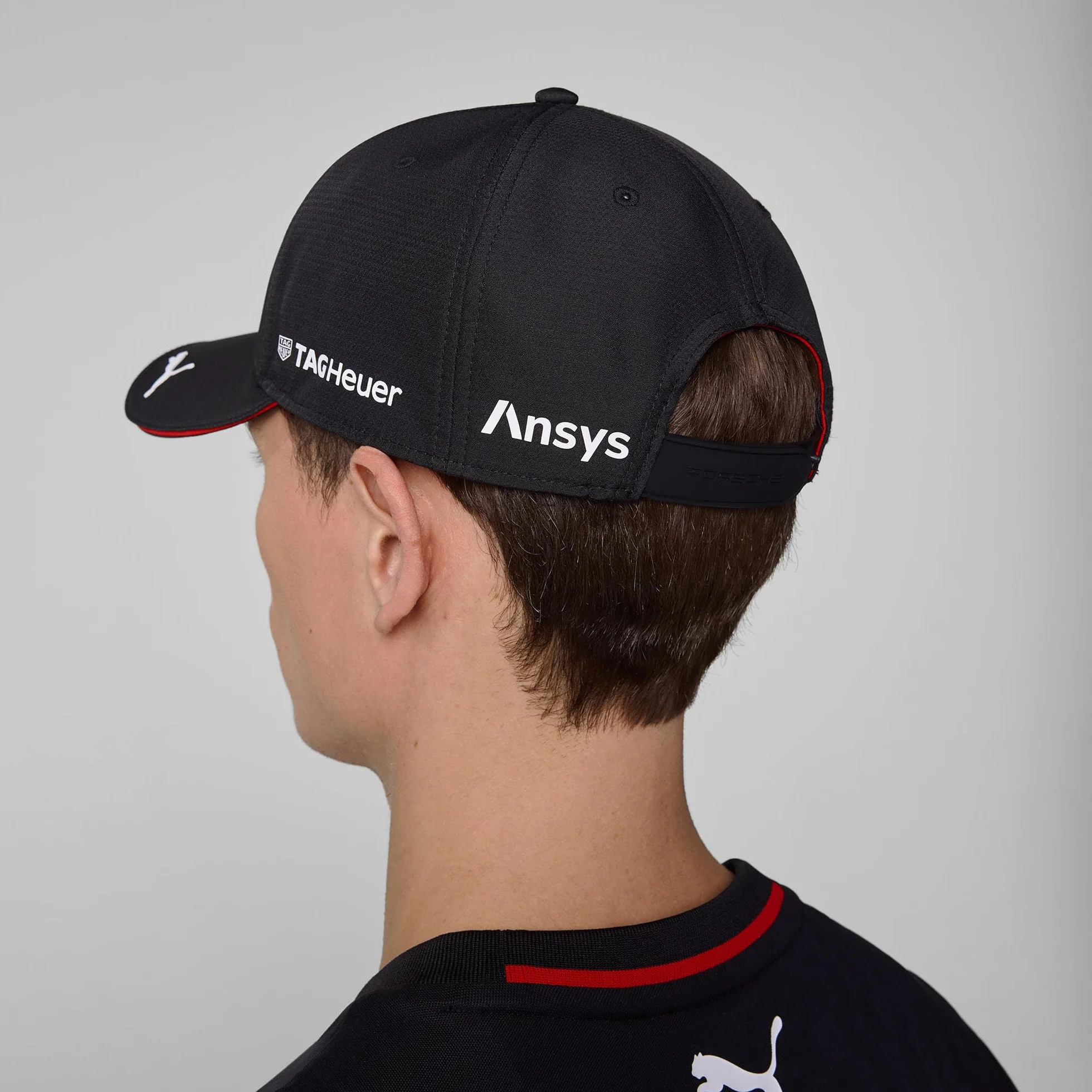 PUMA Porsche Motorsport Casquette d'équipe visière incurvée Logos Sponsors