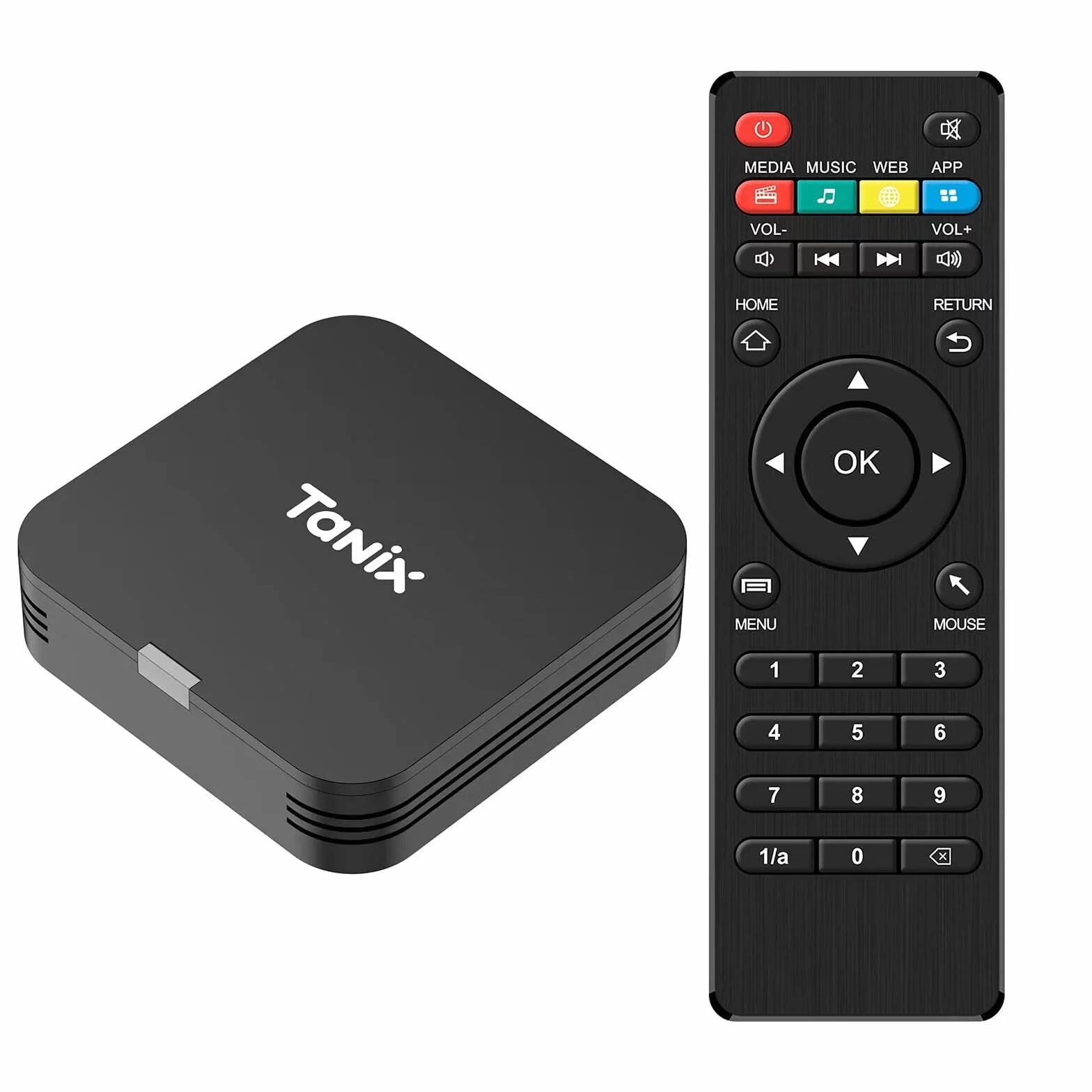 Android TV Box 10.0, Android Box 2 Go RAM 16 Go ROM, Allwinner H313 Quad-Core Arm Cortex A53, Support WiFi et USB 4K Smart Box TV