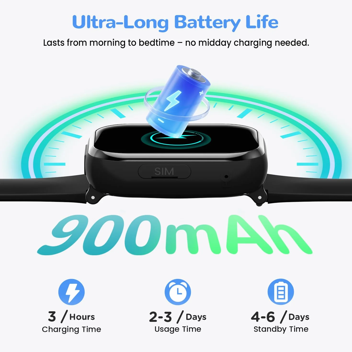 4G Montre Connectée Enfant, Montre Telephone Enfant avec GPS, Appel Vidéo, Chat Vocal, Double Caméra, SOS, Mode École, Podomètre, Réveil, Appareil Photo, IP68, Smartwatch pour Garçons Filles, Noir