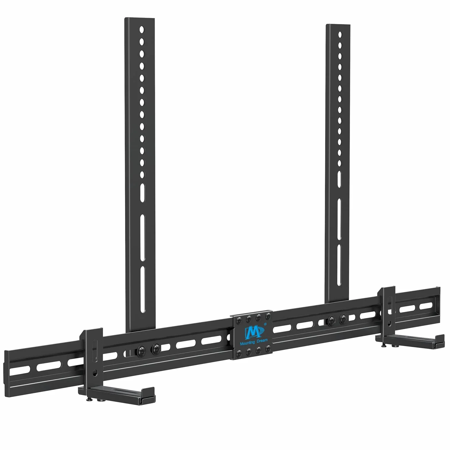 Mounting Dream Universel Support Barre de Son avec ou sans Trous, pour Support Barre de Son Samsung avec Support de Base antidérapant étendu de 87,5 à 154 mm, pour SONOS Sony LG Bose Yamaha JBL