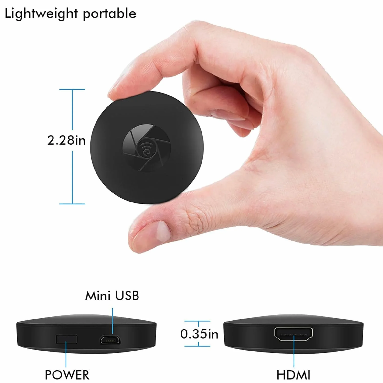 Boîtier TV Adaptateur HDMI Projecteur d'écran sans Fil PC vers TV Streaming sans Fil