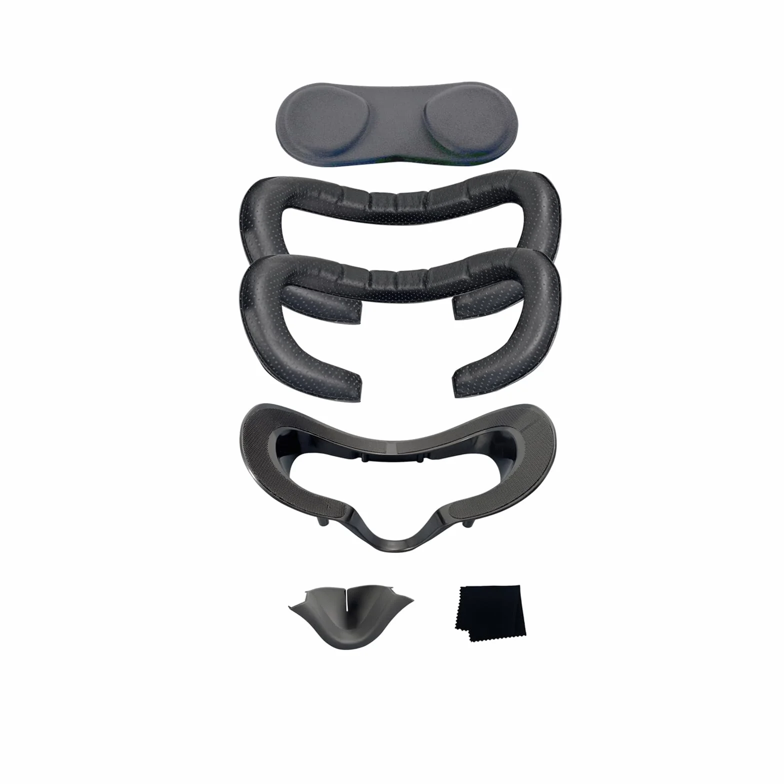Valve Index Coussinet de Protection Faciale VR Support d'Interface Magnétique Coussin Mousse Cuir PU Plaques Nasales Opaques Silicone Lot 6 Pièces