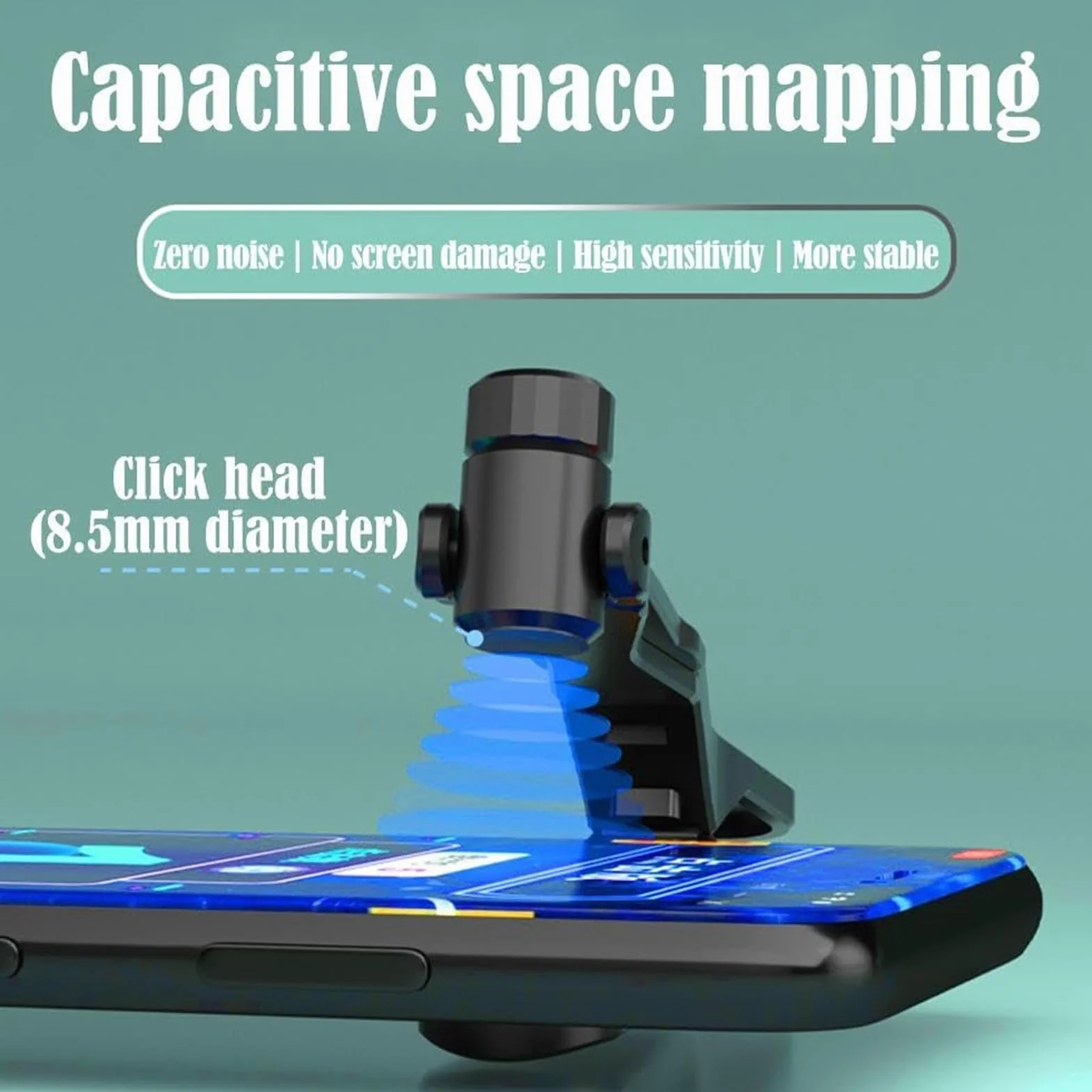 Phone Screen Tapper - Simulation de Rapide, clicker Physique | Dispositif de Automatique pour écrans tactiles répétés | Machine à tapoter simulée pour Jeux, Likes en Streaming, récompenses d