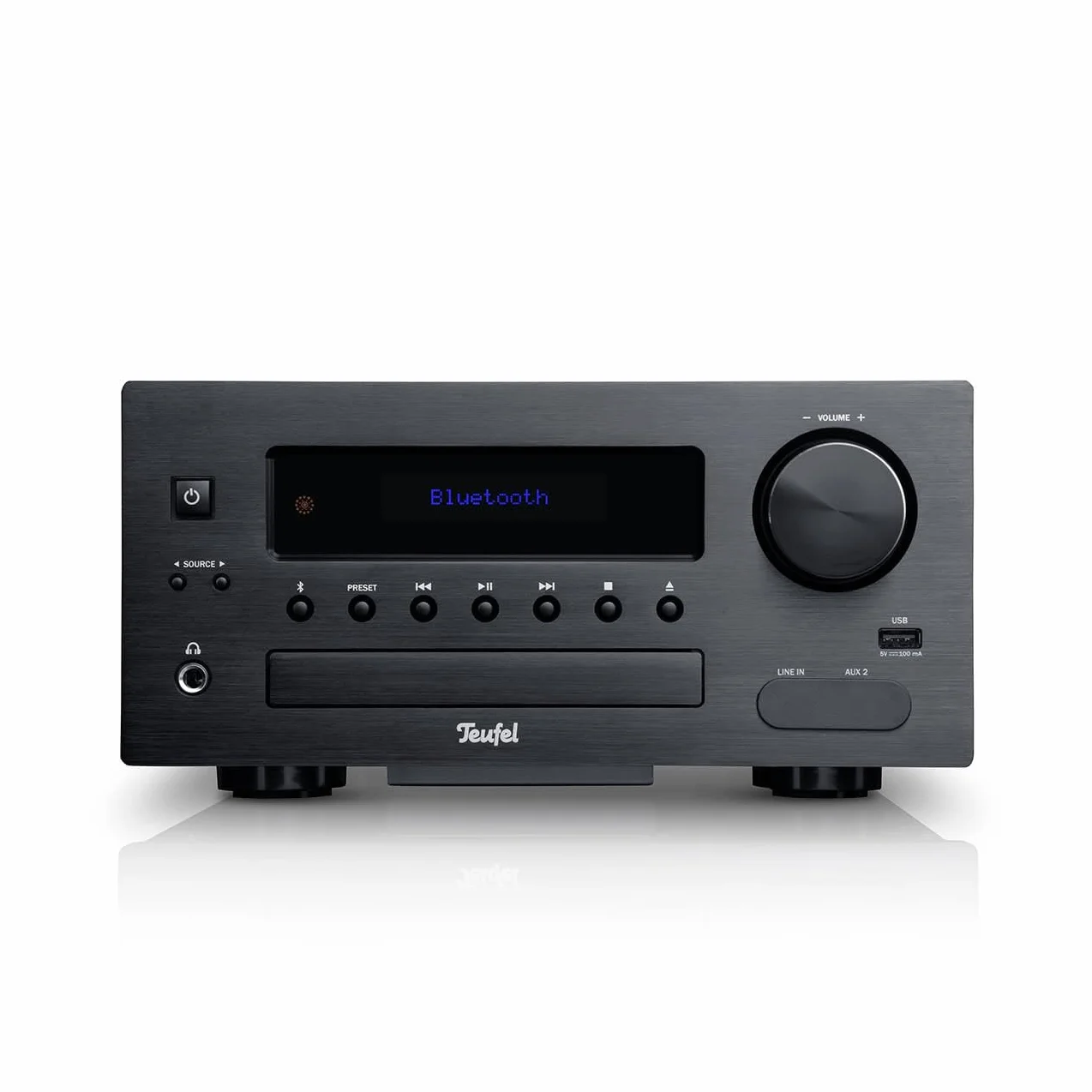 Teufel Ultima 20 KOMBO 2 Chaîne HiFi Stéréo Compacte CD Bluetooth USB Radio Numérique Dab+ FM Bass Reflex Noir