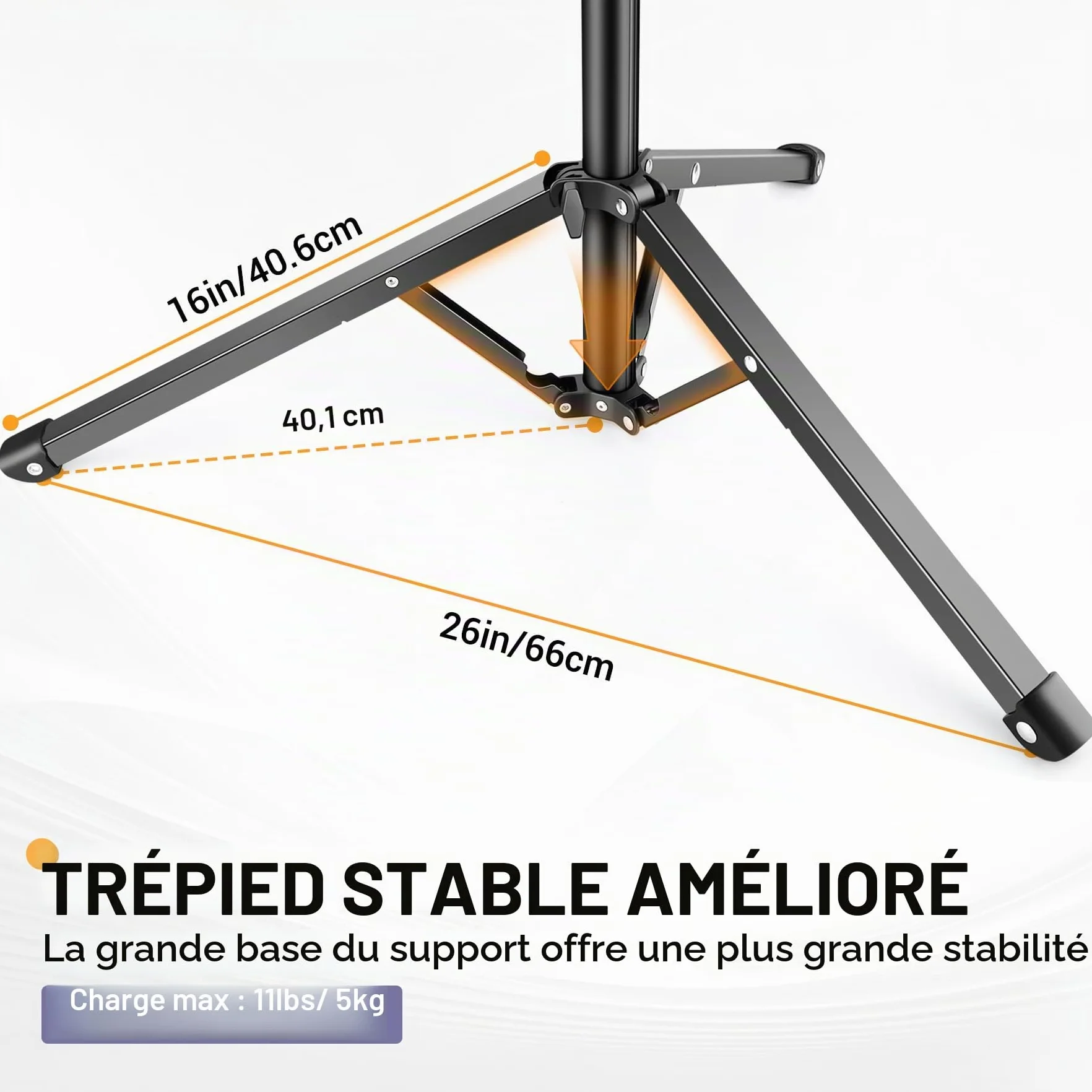 Victiv 224cm Haute Trepied Smartphone, Trépied Téléphone en Aluminium avec Col de Cygne Réglable, Télécommande, Support Telephone, Extensible Trépieds Appareil Photo avec Rotule à 360° pour DSLR Canon