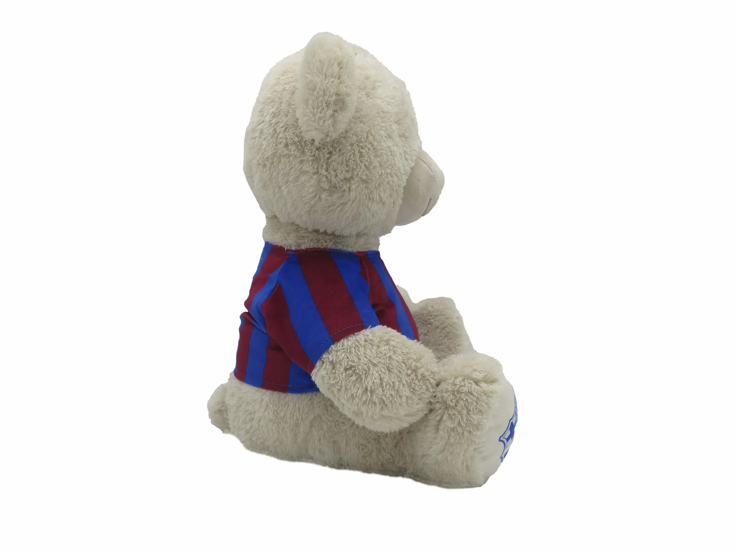 FC Barcelone Ours en Peluche 35 cm T-Shirt Barça Beige Officiel