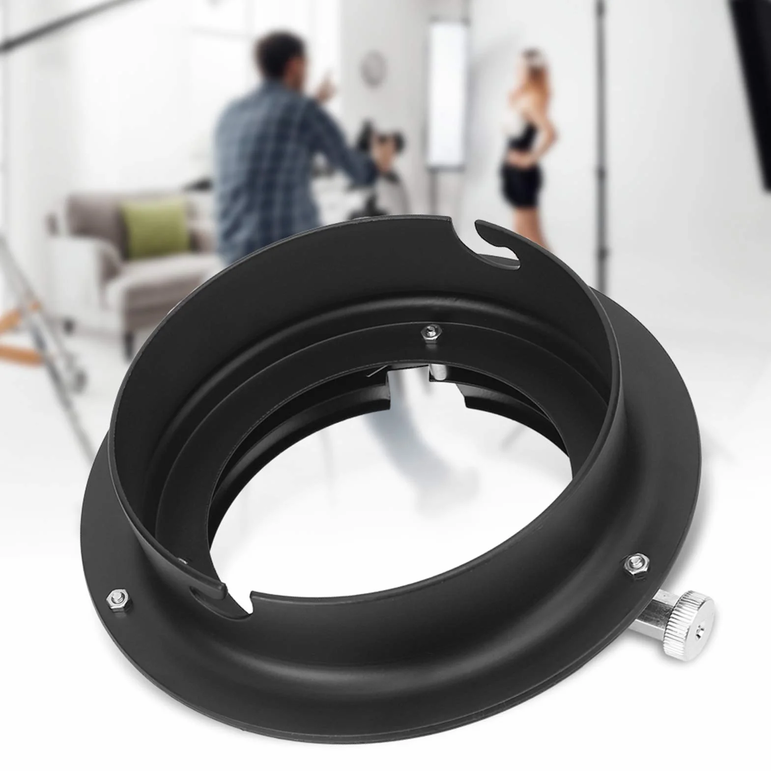 Convertisseur de Bague D'adaptation de Lumière de Photographie pour Monture Elinchrom vers pour Bowens Mount Flash Light Softbox Camera Lens Adapter Ring Alloy Accessoire