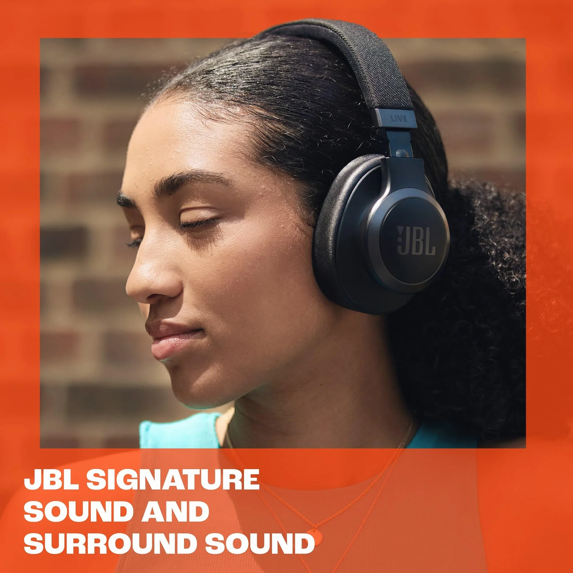 JBL Live 770NC Casque circum-auriculaire, Réduction de Bruit Adaptative, Smart Ambient, jusqu'à 65 heures d'autonomie, noir
