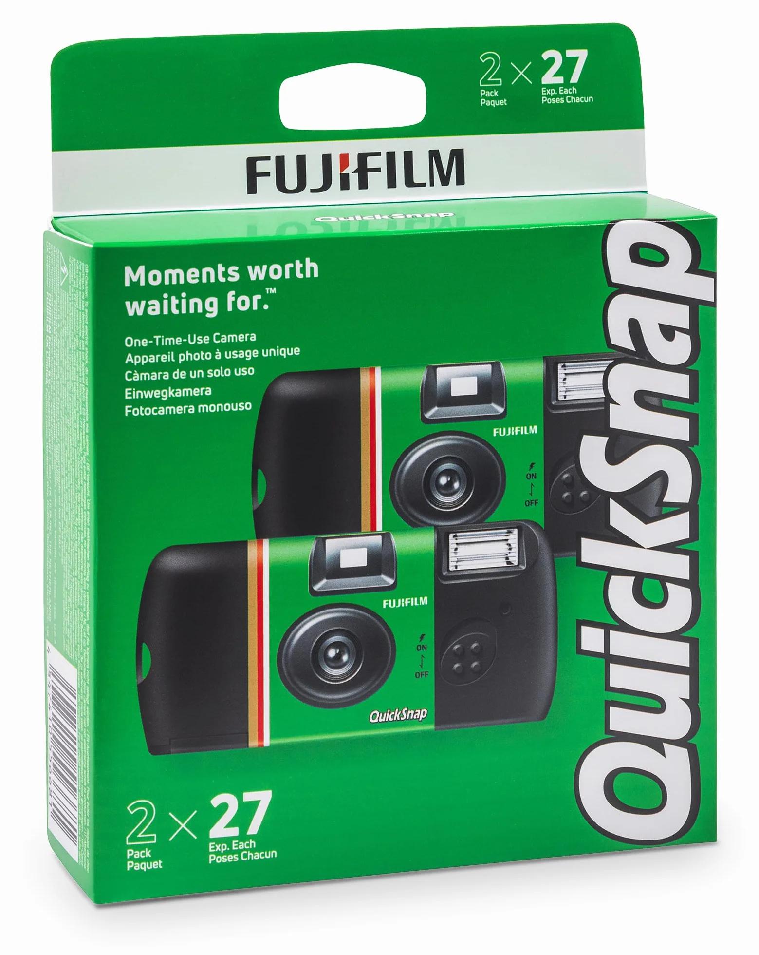 Fujifilm QuickSnap Flash 400 Lot de 2 appareils Photo à Usage Unique