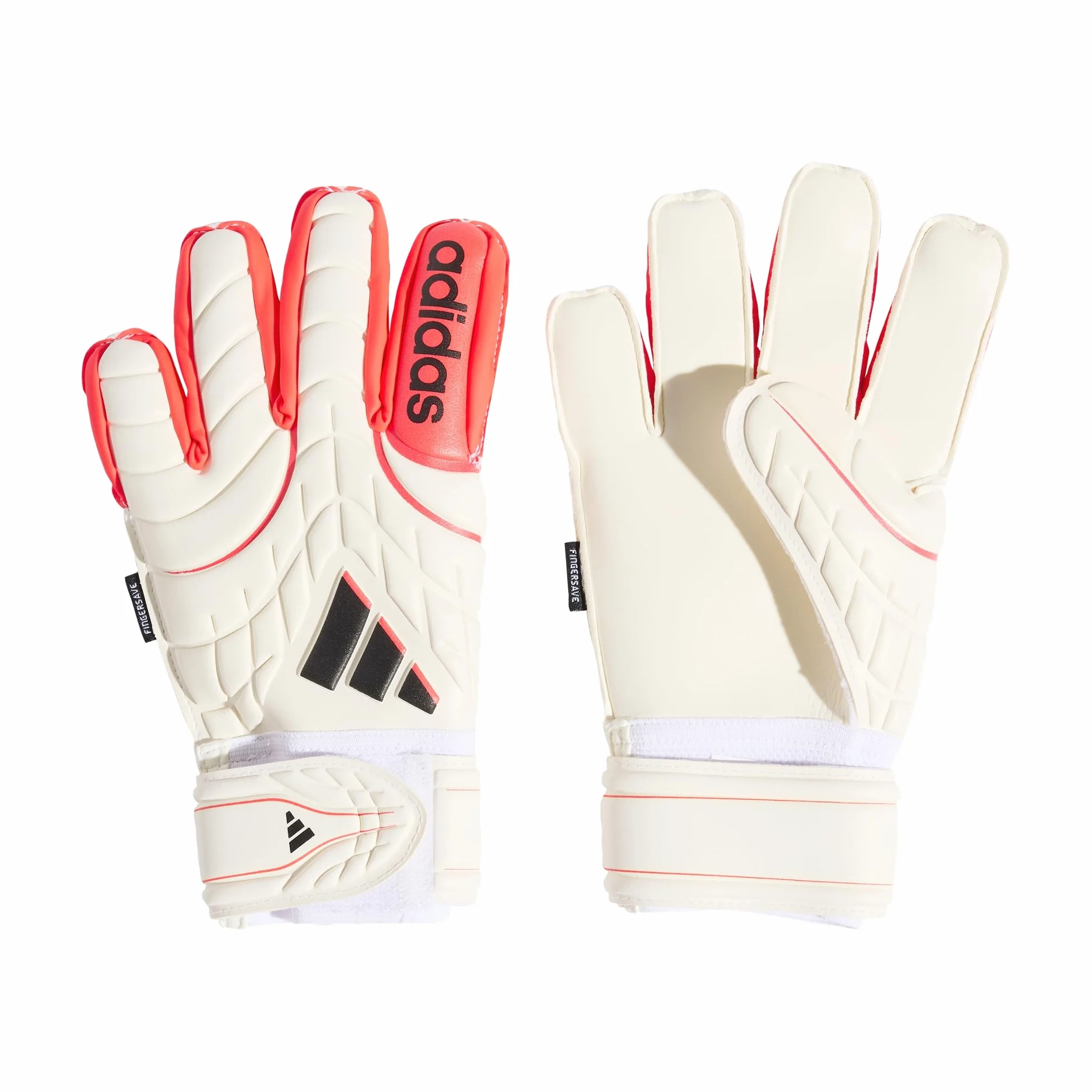 Adidas Copa Goalkeeper Glove Match FINGERSAVE Junior, White/Lucid Red/Black