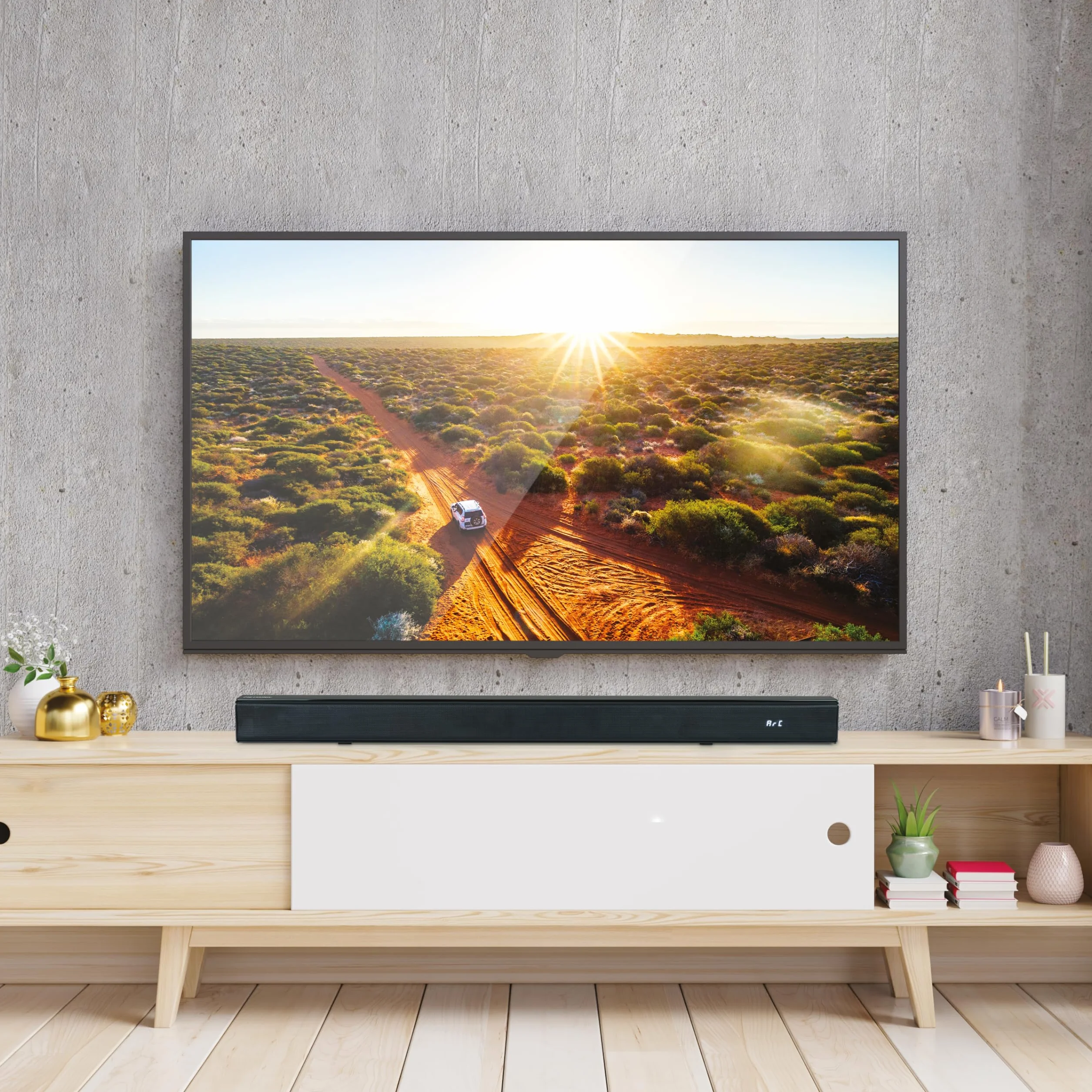 METRONIC Barre de Son TV 2.0 Bluetooth 5.3 Soundbar Home Cinéma