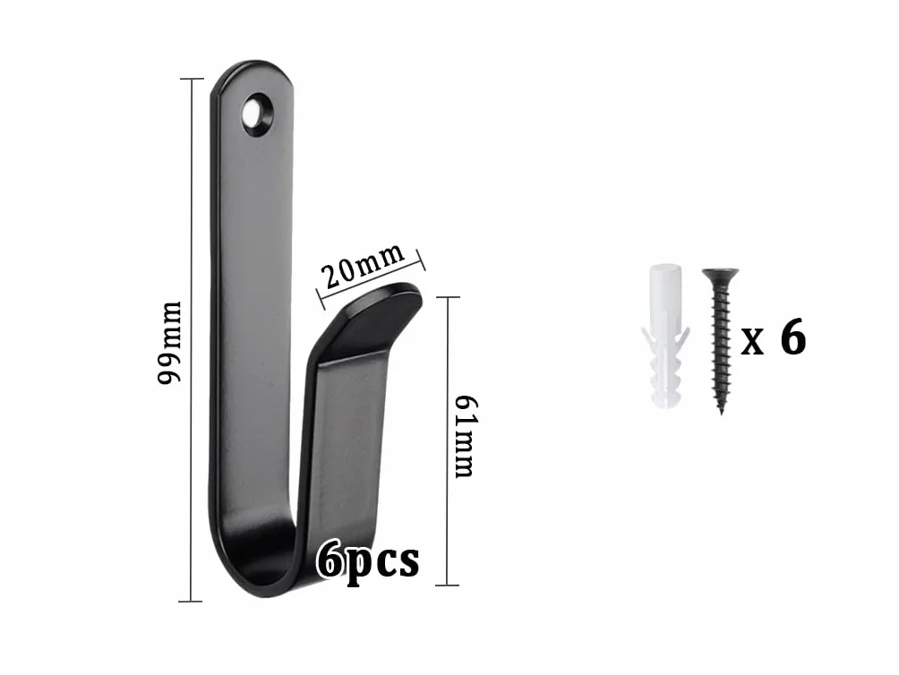 Support Mural pour Snowboard 6 Pièces, Rack Horizontal avec Vis, pour Skateboard, Chambre Garage