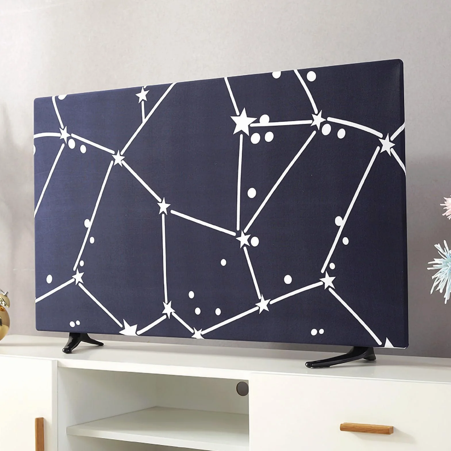HERCHR Couverture Télévision Extérieure Universelle 32 pouces Protecteur TV Suspendu