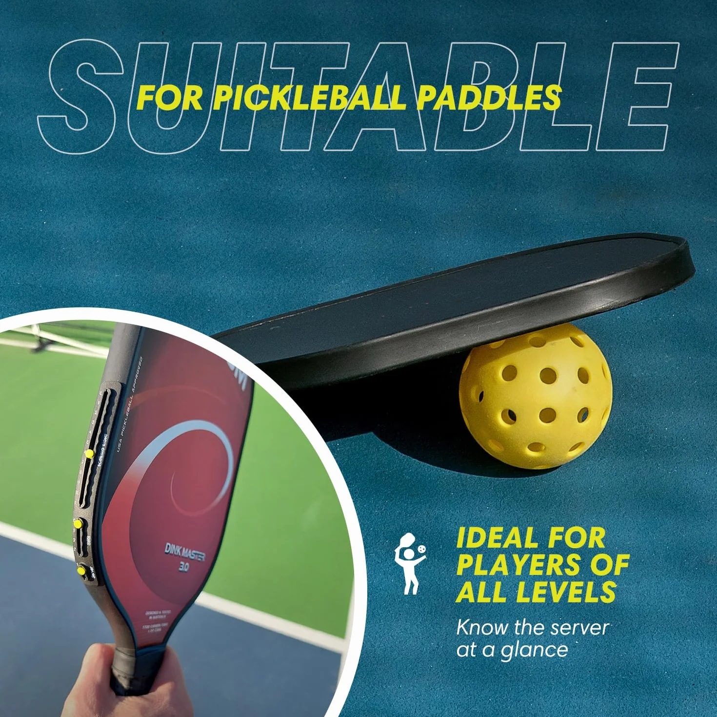 Scoring Right Portable Pickleball Scorekeeper Set of 2 Small Scoreboard 3.2g