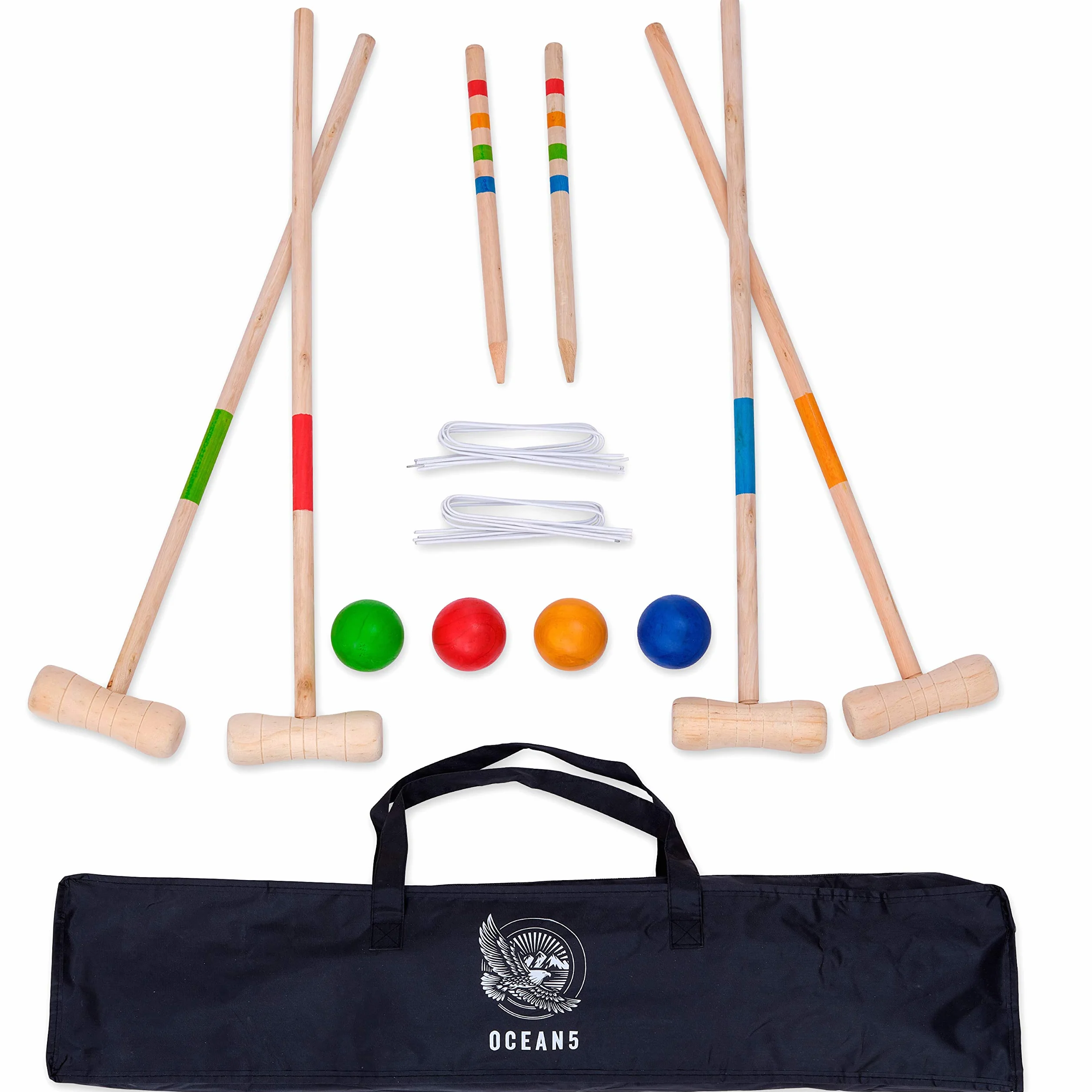 Ocean 5 Jeu de dés en Bois pour Enfants et Adultes 2-4 Personnes