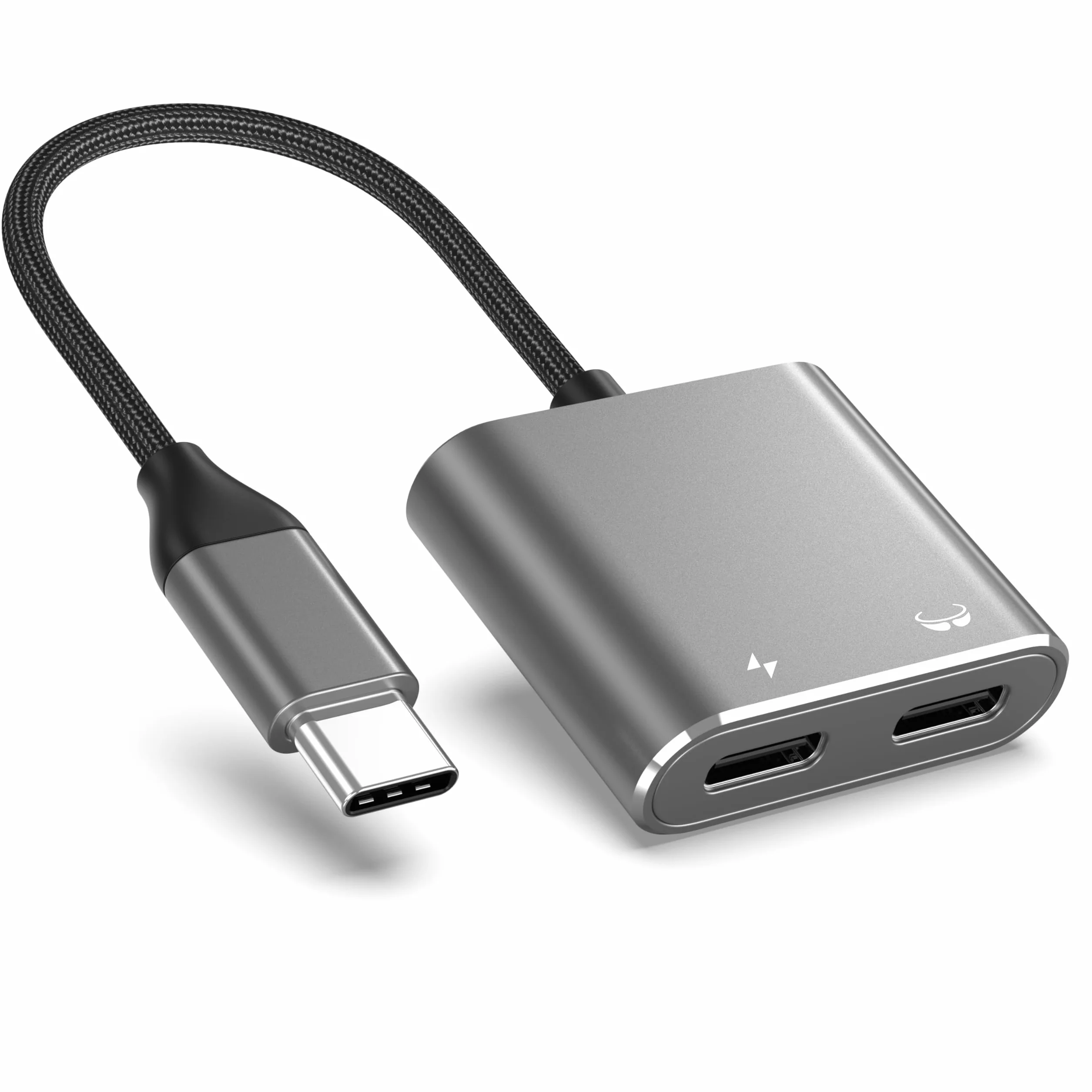 Adaptateur de Lunettes USB-C vers AR, Chargement et Jeu, Compatible avec Charge Rapide PD de 100W pour iPhone 17-15, Switch OLED, Steam Deck&Viture/Rokid/Xreal/RayNeo AR 1080P 120 Hz/4K 60Hz