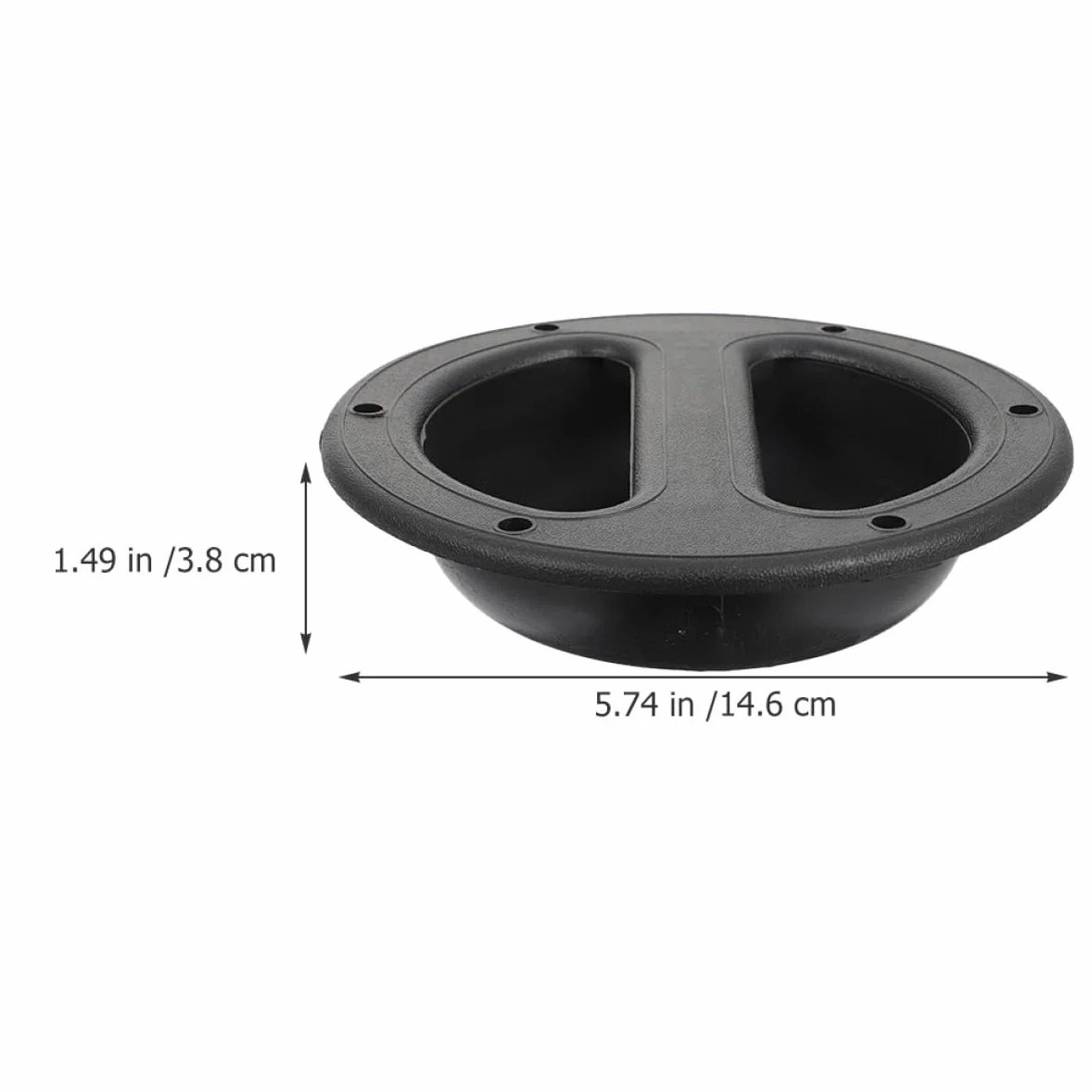 8 pièces Poignée Encastrée pour Enceinte Abs Noir Poignée Robuste pour Haut-parleurs et Caissons de Basse Design Simple et Résistant pour Transport Sécurisé