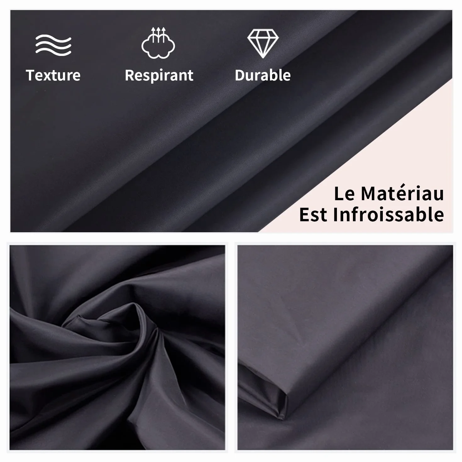 eTone Manchon de Chargement de Films transportable (Chambre Noire) Sac à Fermeture Double Couche de Dimensions 55x58cm (21.6x22.8) extérieure (M Bag)