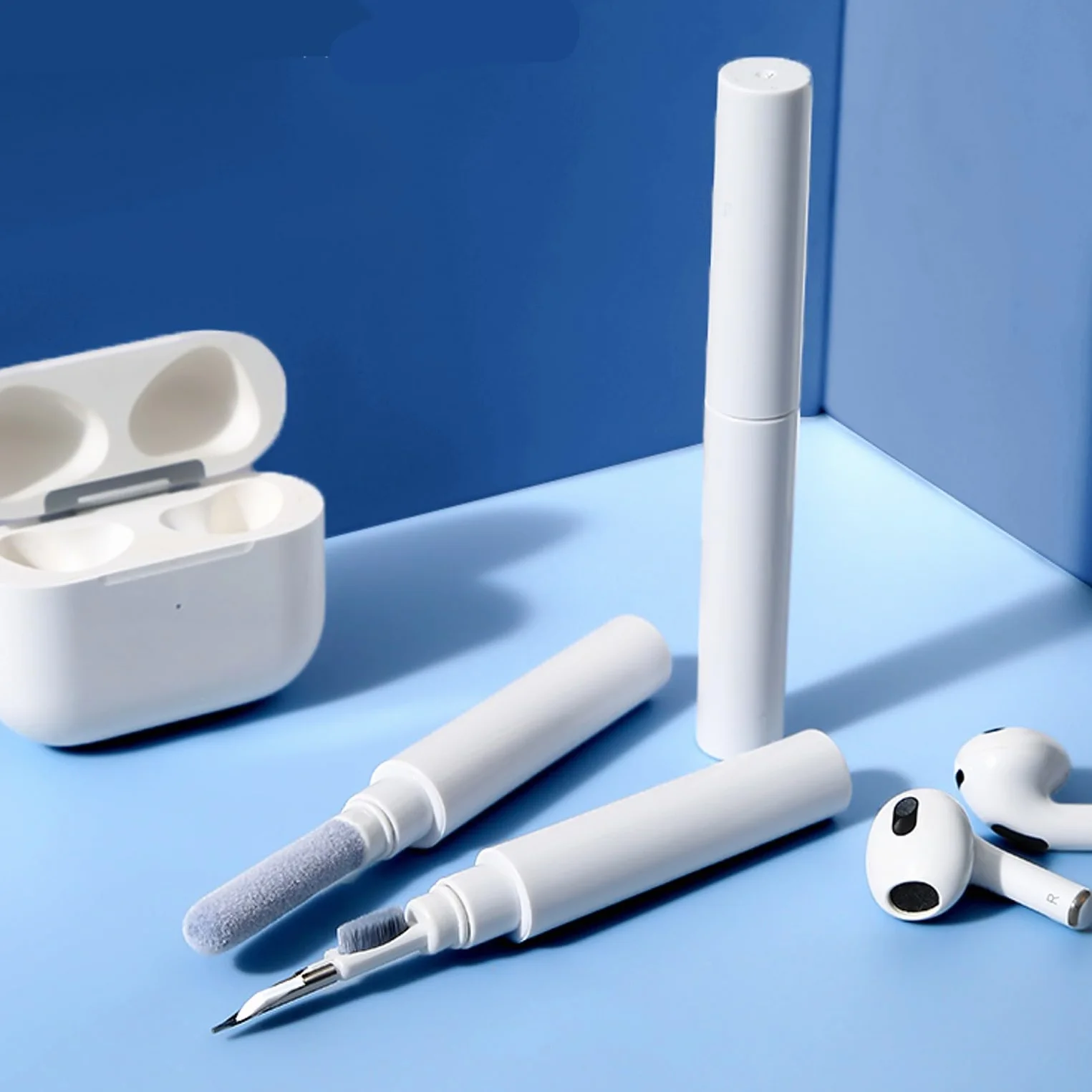 Kit Nettoyage pour Écouteurs sans Fil, Stylo-Brosse Nettoyage pour AirPods Samsung