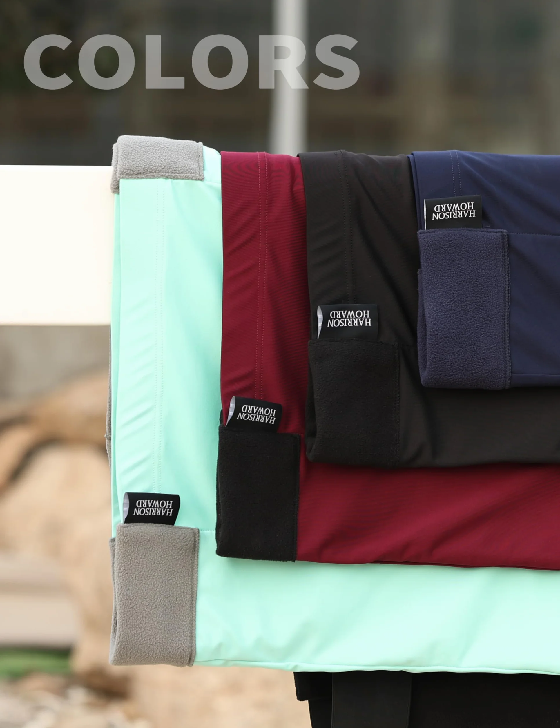 Harrison Howard Épaulière épaisse extensible doublure polaire confort anti-frottements Bleu marine L