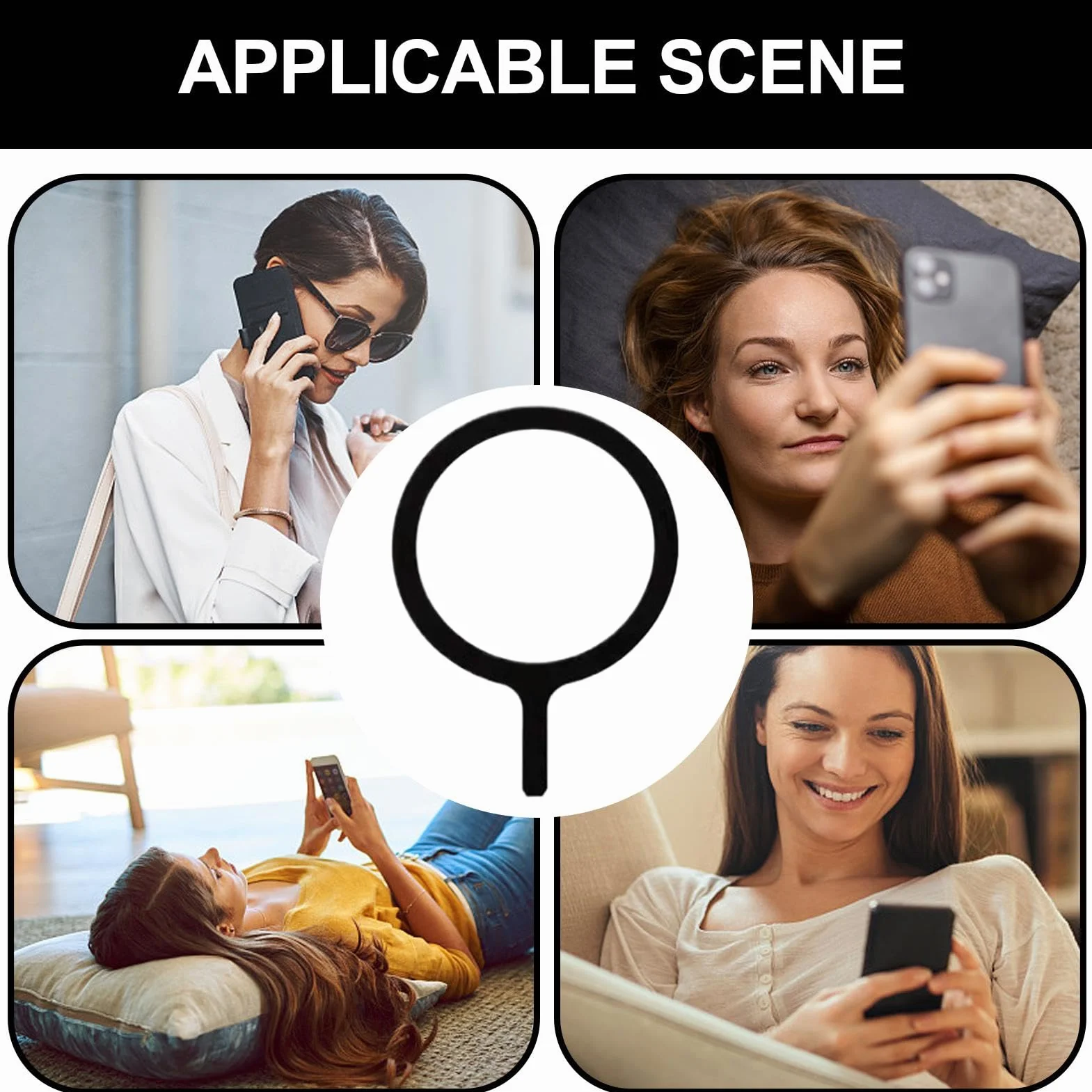Autocollant magnétique pour coque de téléphone – Feuille magnétique ultra fine, adaptateurs de support de charge, disque métallique adhésif durable