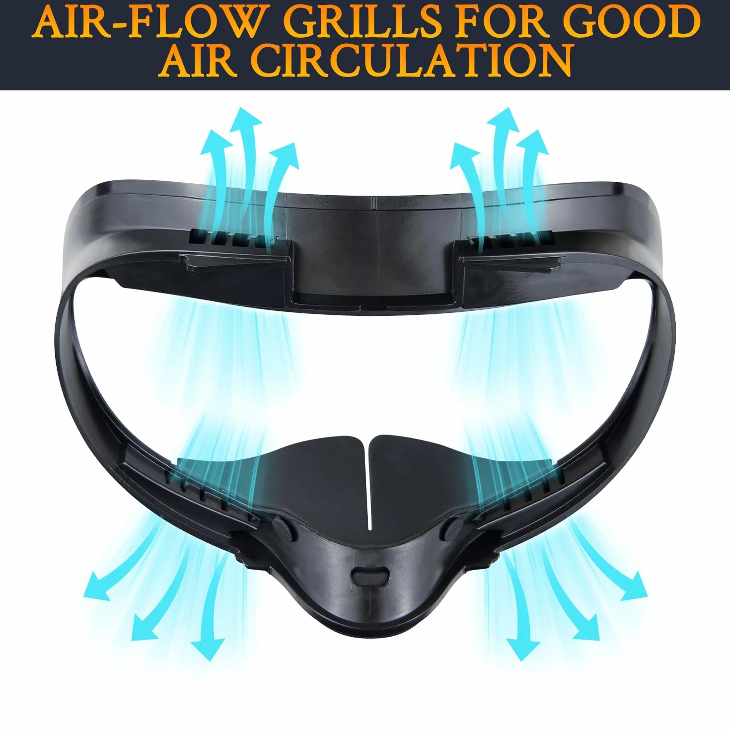 SOULWIT 2 Pièces Gel de Refroidissement Face Cover Pad pour Meta Quest 2, Remplacement pour VR Casques