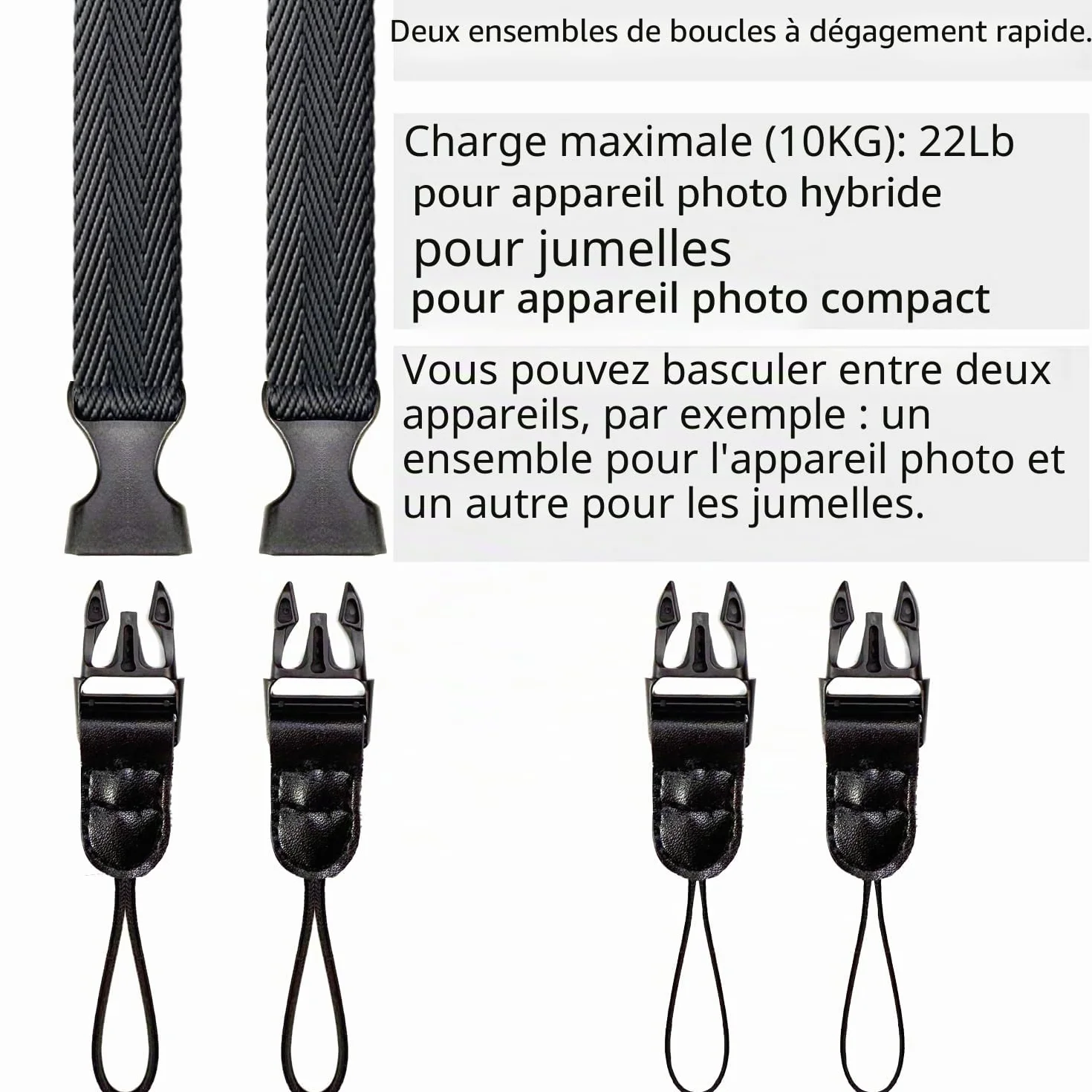 Sangle Appareil Photo Fine Compact,Sangle Petit Appareil Photo,Bandoulière pour Appareil Photo pour Photographes,Lanière De Cou pour Appareil Photo ,Camera Strap Lanyard,Sangle de Cou pour Jumelles